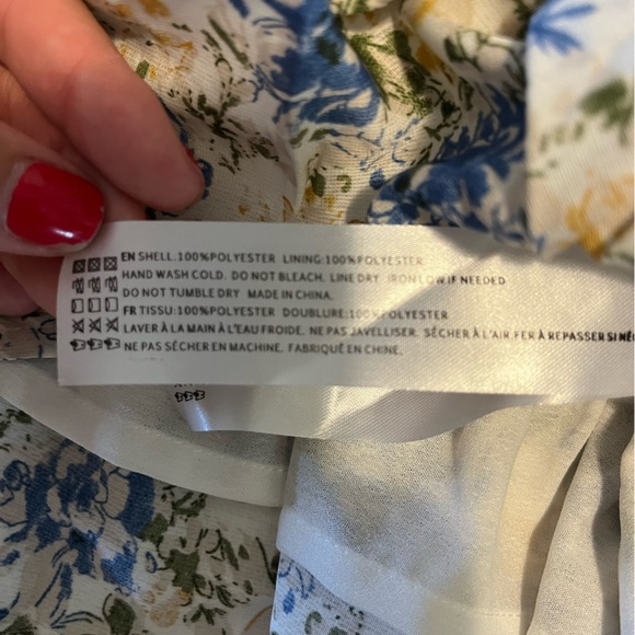 En Saison Floral Chiffon Top - S - Picture 6 of 6